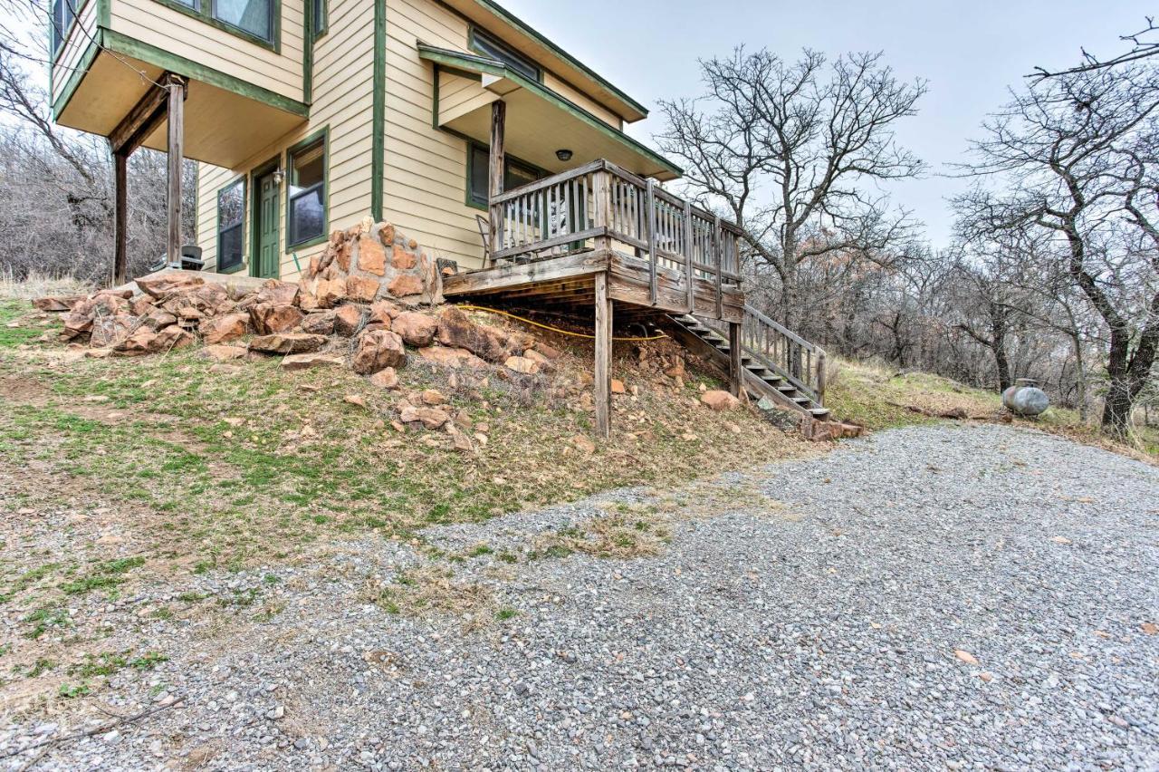 Medicine Park Cabin Rental With Mountain View Bagian luar foto